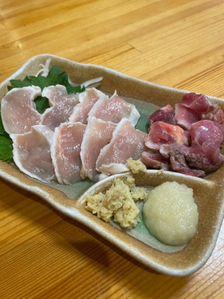 奄美大島 鳥しんの鳥刺し