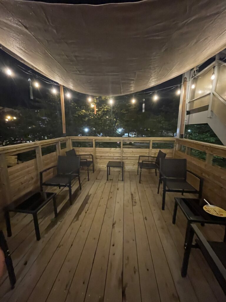 meri cofeeのテラス席